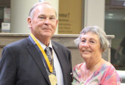 Dean Emeritus Douglas Barber and his wife Kay